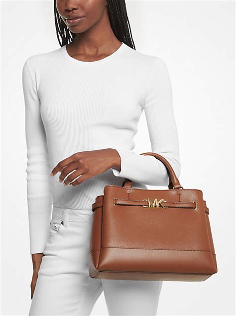 michael kors lg satchel leather|michael kors outlet satchel.